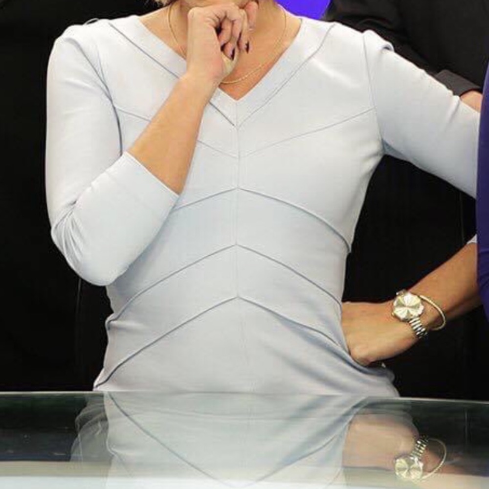 Blue Antonio Melani V neck dress